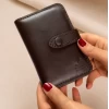 جا کارتی چرم طبیعی قهوه ای ناپا-شد-گالری