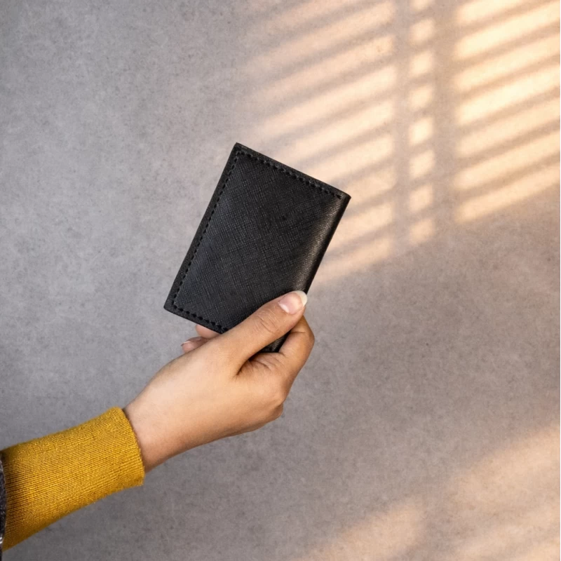 جا کارتی چرم طبیعی  سلین سوفیانو مشکی