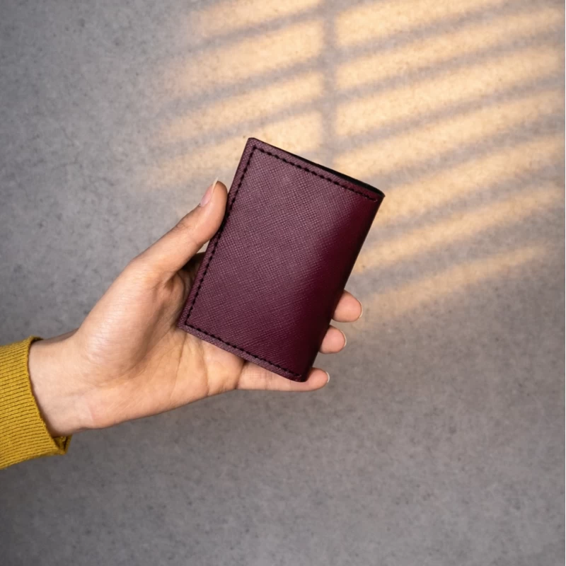 جا کارتی چرم طبیعی  سلین سوفیانو زرشکی