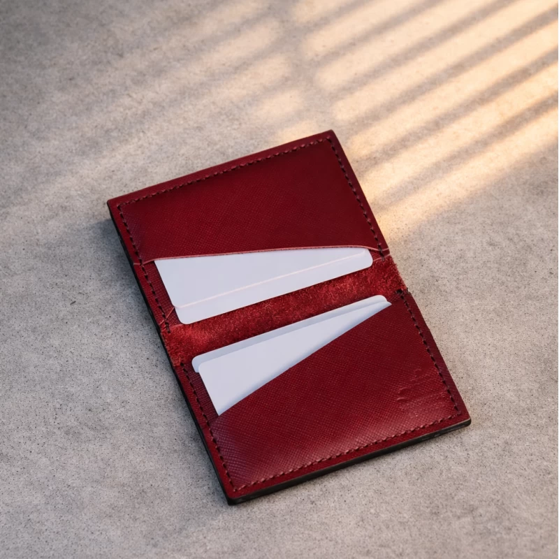 جا کارتی چرم طبیعی  سلین سوفیانو زرشکی