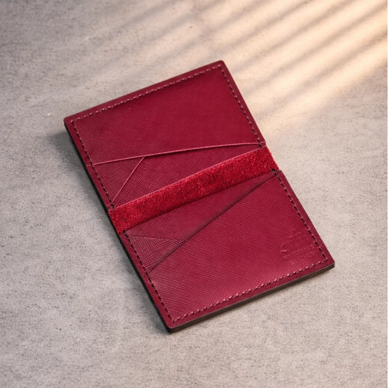 جا کارتی چرم طبیعی  سلین سوفیانو زرشکی