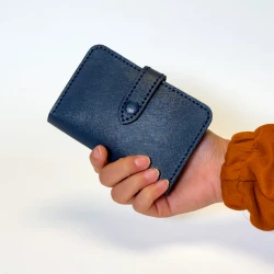 جا کارتی چرم طبیعی سوفیانو سرمه ای زرشکی