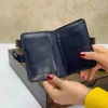 جا کارتی چرم طبیعی سرمه ای سافتی