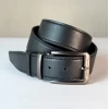 کمربند مردانه چرم طبیعی سوفیانو مشکی 4cm