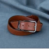 کمربند مردانه چرم طبیعی عسلی ناپا 4cm-شد-گالری