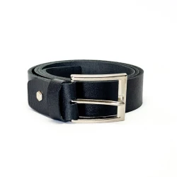 کمربند اسپرت چرم طبیعی مشکی