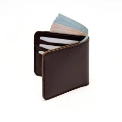 کیف پول جیبی چرم طبیعی سافتی قهوه ای