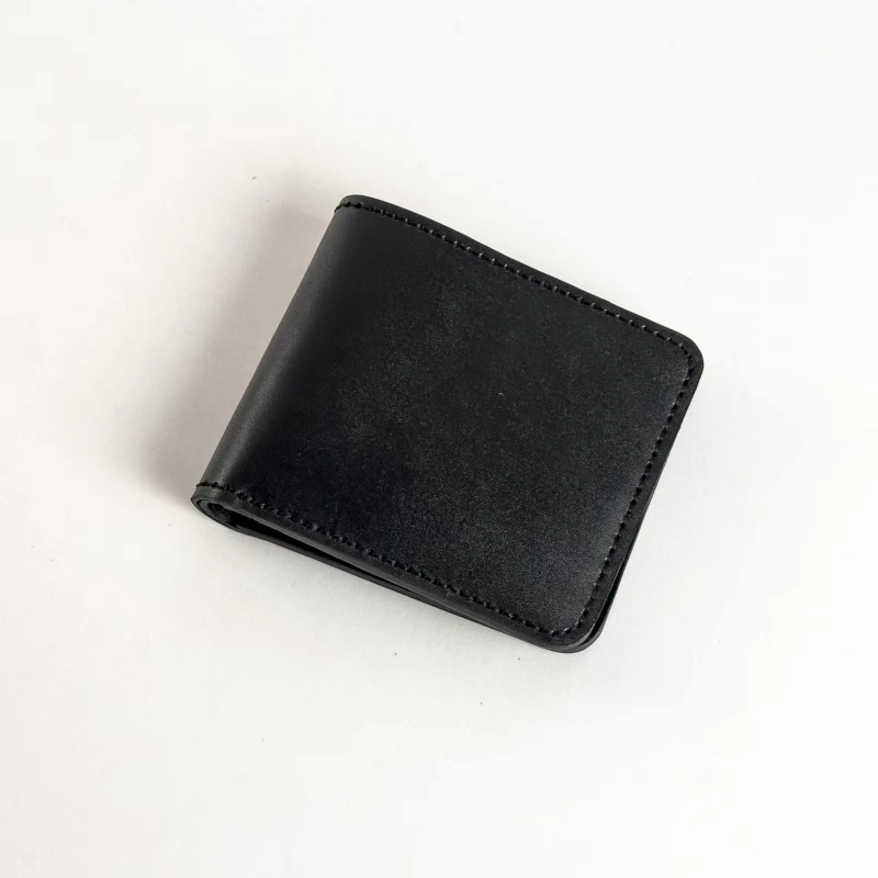کیف پول جیبی چرم طبیعی ناپا مشکی