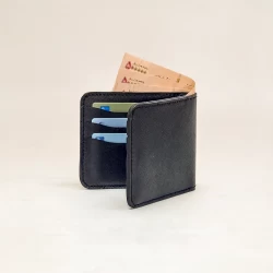 کیف پول جیبی چرم طبیعی سوفیانو مشکی