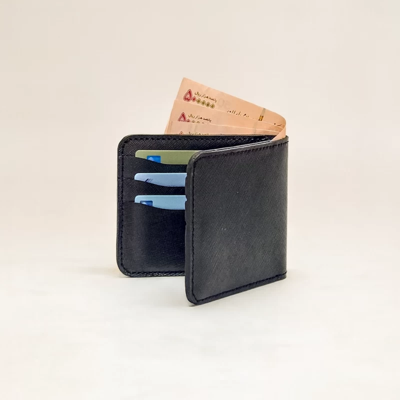 کیف پول جیبی چرم طبیعی سوفیانو مشکی