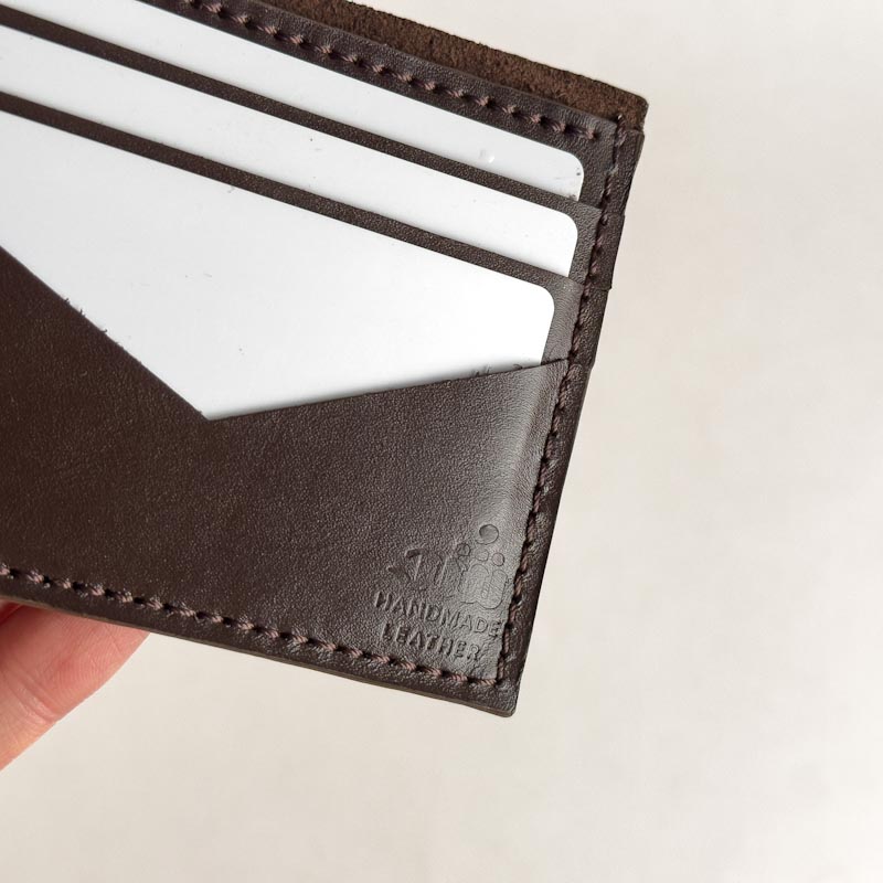 کیف پول رادین چرم طبیعی سافتی قهوه ای