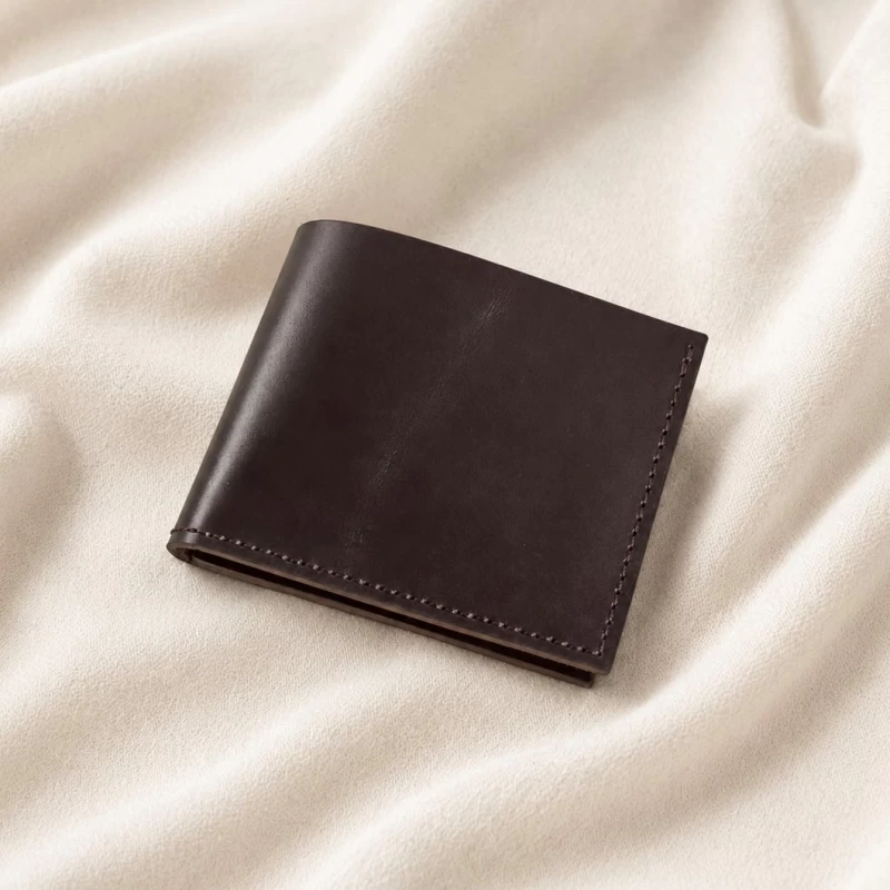 کیف پول رادین چرم طبیعی سافتی قهوه ای
