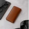 کیف پول کتی چرم طبیعی عسلی ناپا