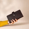 کیف پول مردانه چرم مصنوعی قهوه ای-شد-گالری