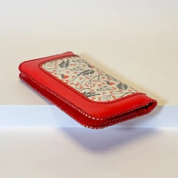 کیف پول زنانه چرم مصنوعی طرح پرنده