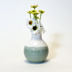 گلدان سرامیکی مینیاتوری آبرنگی سبز