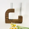 گلدان چوبی قلمه گل طرح  دوشیشه