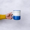 لیوان دمنوش سرامیکی ابرنگی لاجوردی