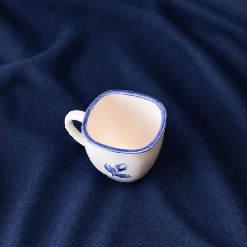 فنجان مربع سرامیکی غنچه