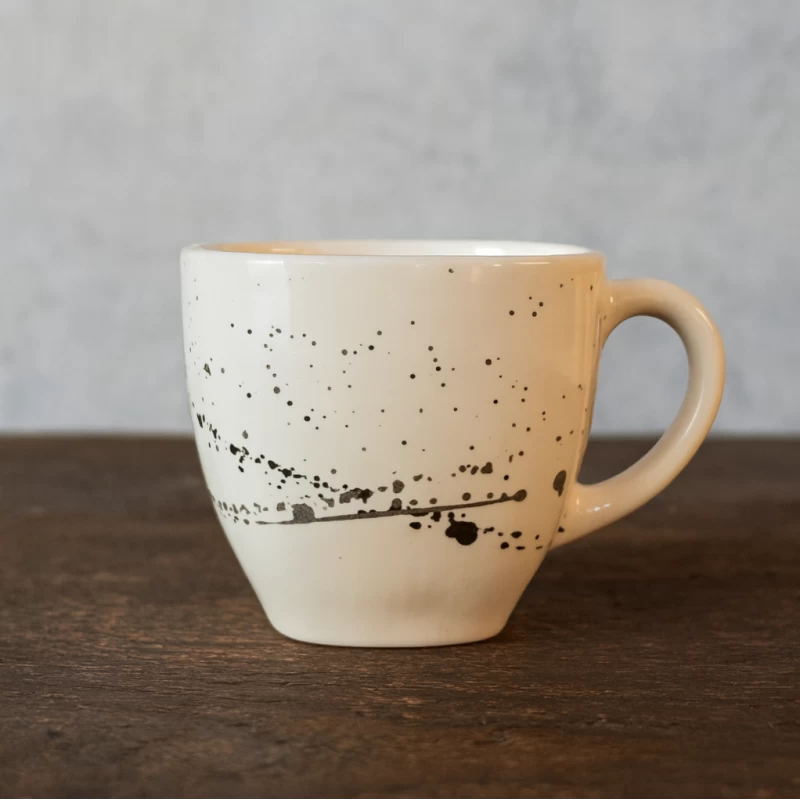 فنجان مربع سرامیکی کهکشان مشکی