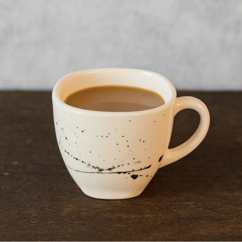 فنجان مربع سرامیکی کهکشان مشکی