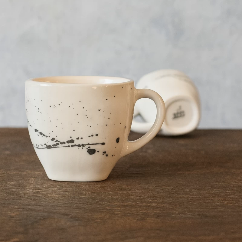 فنجان مربع سرامیکی کهکشان مشکی