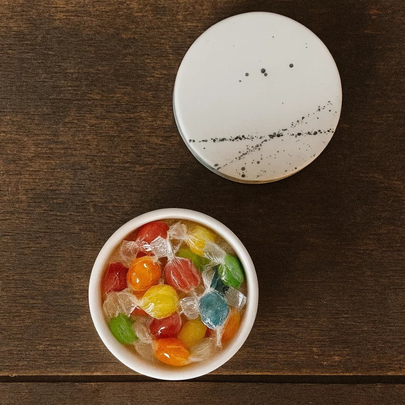 شکلات خوری سرامیکی دایره کهکشان مشکی