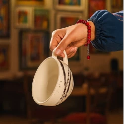 لیوان لته خوری سرامیکی کهکشان مشکی