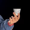 شات قهوه سرامیکی مخروطی ماربل ابی کوچک
