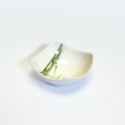 پیاله مربع سرامیکی ساقه سبز