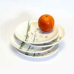 بشقاب پیش دستی سرامیکی ساقه سبز