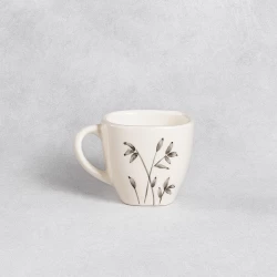 فنجان مربع سرامیکی ساقه مشکی