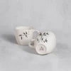 فنجان مربع سرامیکی ساقه مشکی