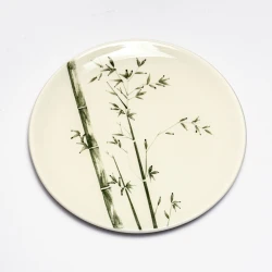 بشقاب پلوخوری سرامیکی ساقه سبز