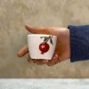 شات قهوه سرامیکی خمره ای انار کوچک