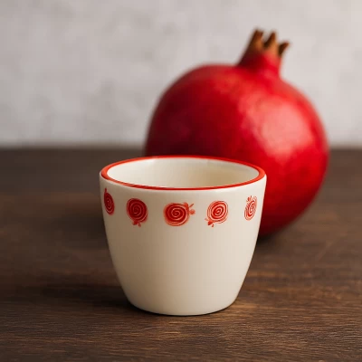 شات قهوه سرامیکی خمره ای انار یلدایی...