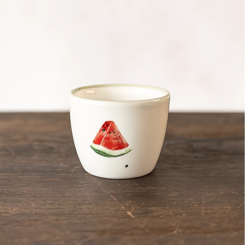 شات قهوه سرامیکی خمره ای هندوانه یلدایی