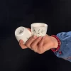 شات قهوه سرامیکی خمره ای ساقه سبز کوچک