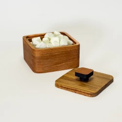 قندان چوبی توسکا مربع