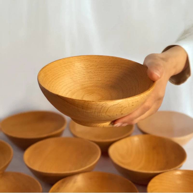 کاسه چوبی راش قطر 16