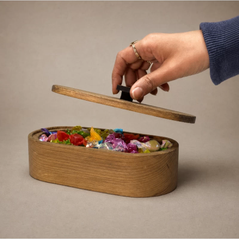 شکلات خوری چوبی راش بیضی