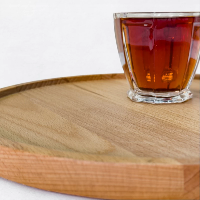 سینی چوبی راش دایره بزرگ