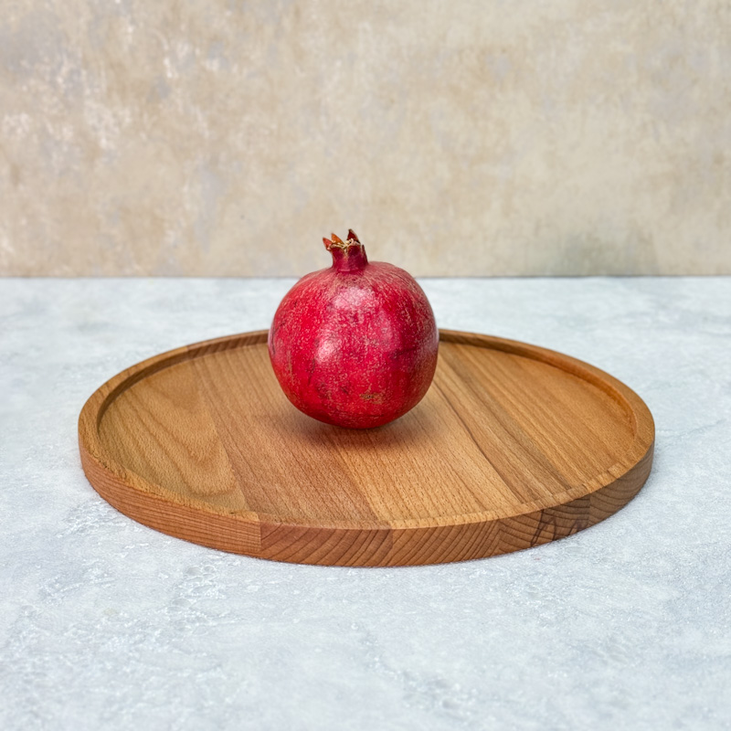 سینی چوبی راش دایره بزرگ