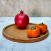 سینی چوبی راش دایره کوچک