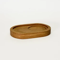 سینی چوبی بیضی قهوه خوری راش