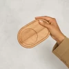 سینی چوبی بیضی قهوه خوری توسکا