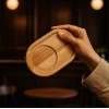 سینی چوبی بیضی قهوه خوری توسکا