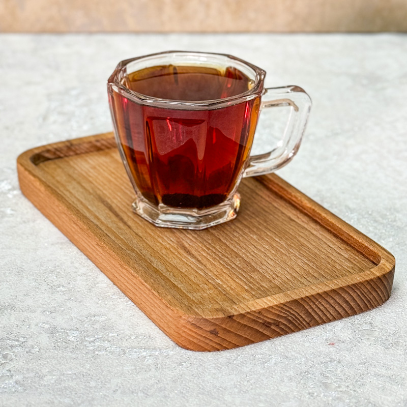 سینی  چوبی راش مستطیل تک نفره
