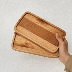 سینی  چوبی  توسکا مستطیل تک نفره