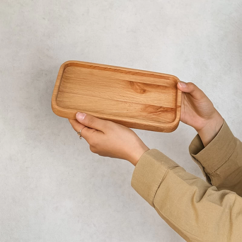 سینی  چوبی  توسکا مستطیل تک نفره
